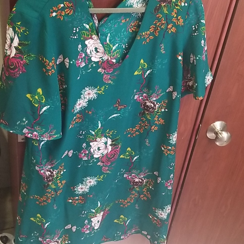 Worthington Jade Green Dress Knee length